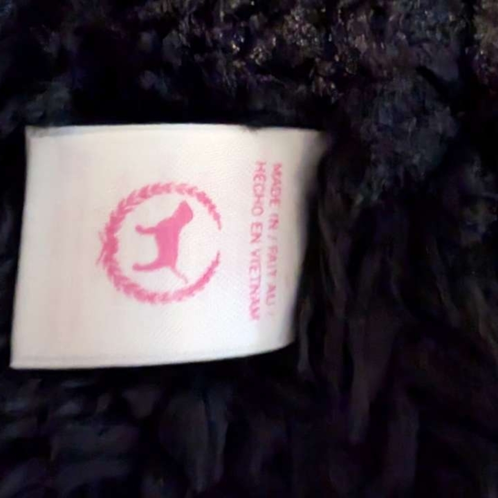 Victoria's Secret Black Faux Fur Sweater